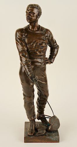LUCA MADRASSI LATE 19TH C. BRONZE