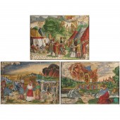 LUCAS CRANACH, (3) HAND-PAINTE