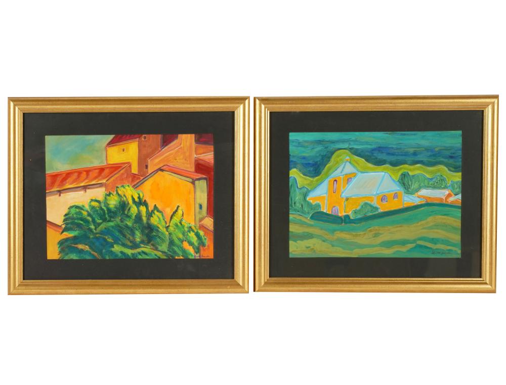LUCETTE BOURDIN (20TH CENTURY): TWO