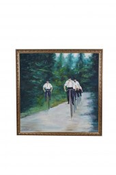 LUCIANI: MEN ON BICYCLESoil on