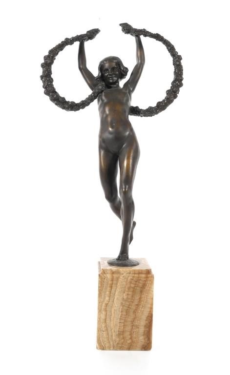 LUCIEN ALLIOT STANDING BRONZE
