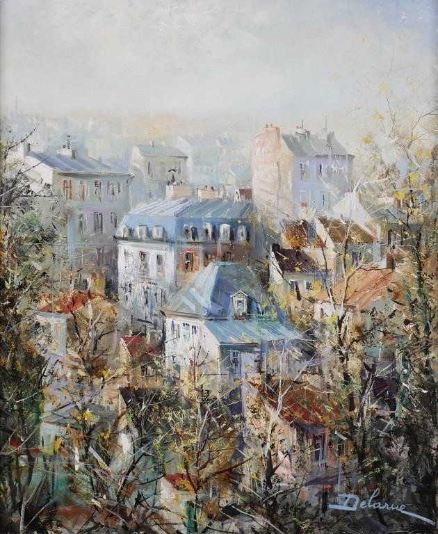 LUCIEN DELARUE, OIL ON CANVAS