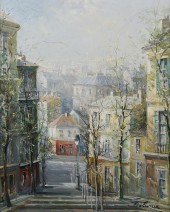 LUCIEN DELARUE, OIL ON LINEN,