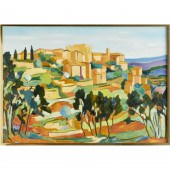 LUCIEN DURAND, LARGE OIL ON CA