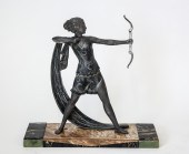 LUCIEN GIBERT ART DECO SPELTER