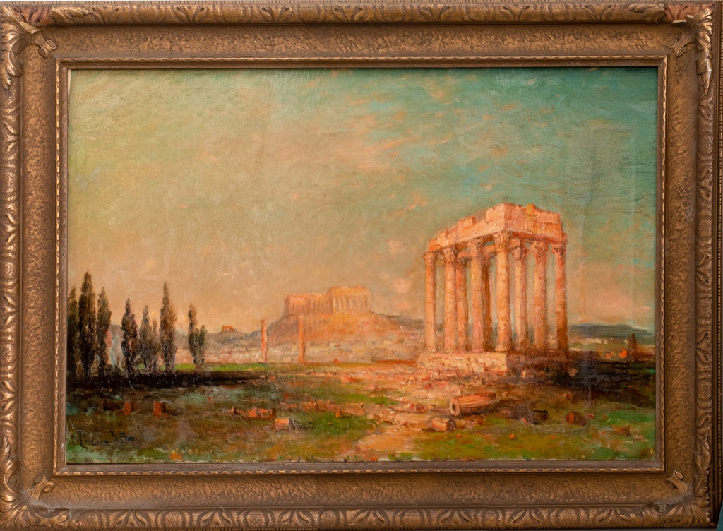 LUCIEN W POWELL ACROPOLIS OIL ON