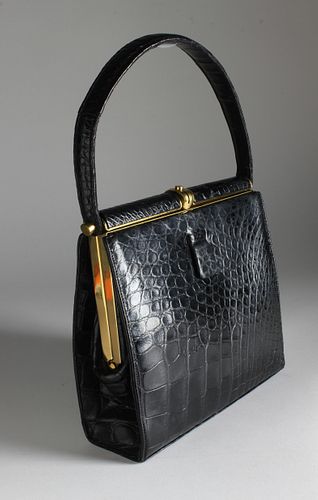 LUCILLE DE PARIS BLACK ALLIGATOR