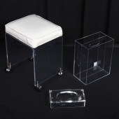 LUCITE 3PC MCM VANITY GROUP: A