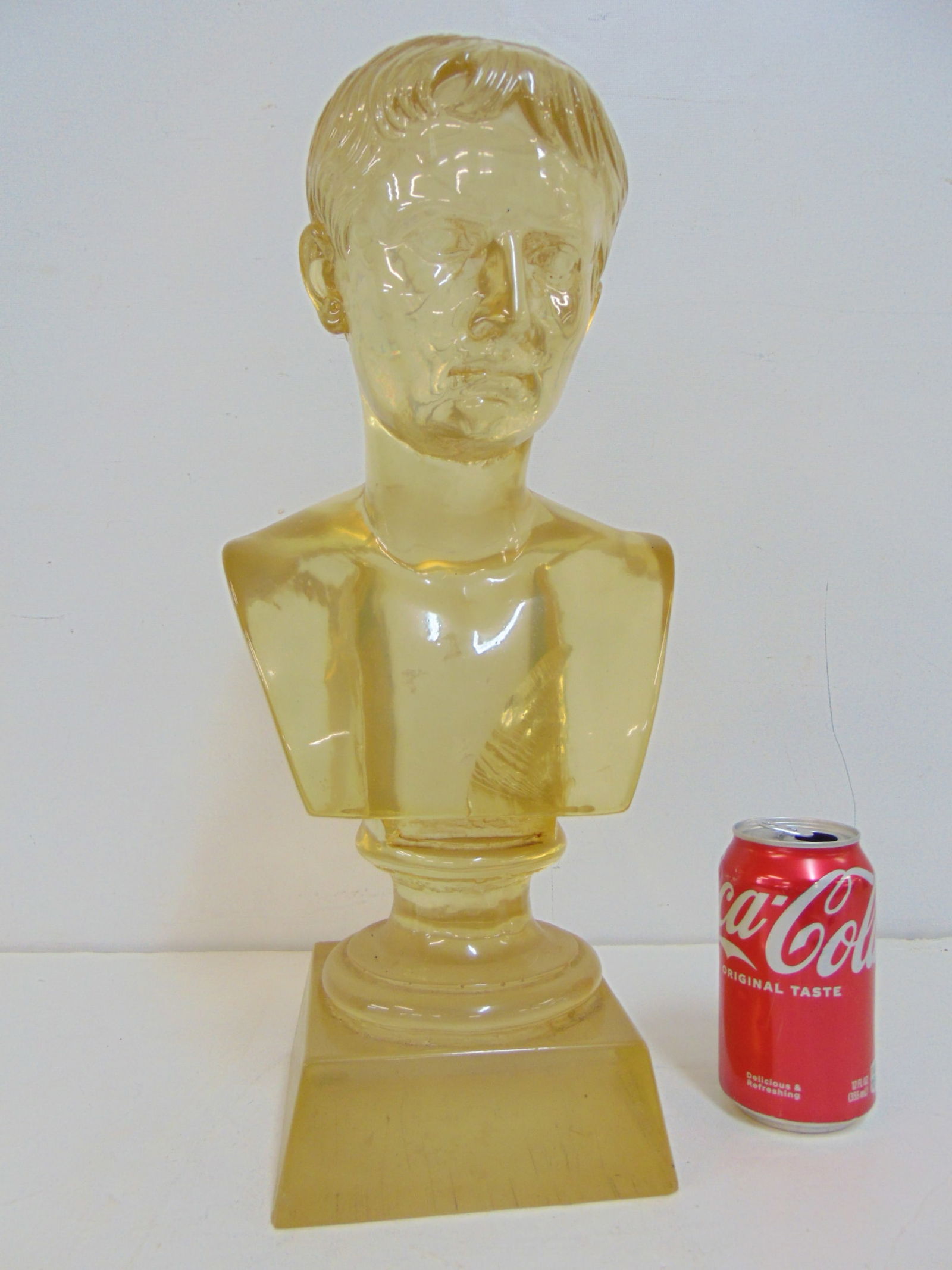 LUCITE BUST, NAPOLEON (CAESAR ?),