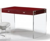Lucite desk    c. 1980    Rect
