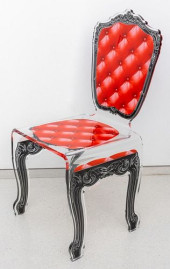 LUCITE HOLLYWOOD REGENCY ROCOC