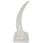 LUCITE HORN SCULPTUREDESCRIPTI