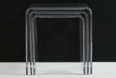 LUCITE NESTING TABLES: Set of