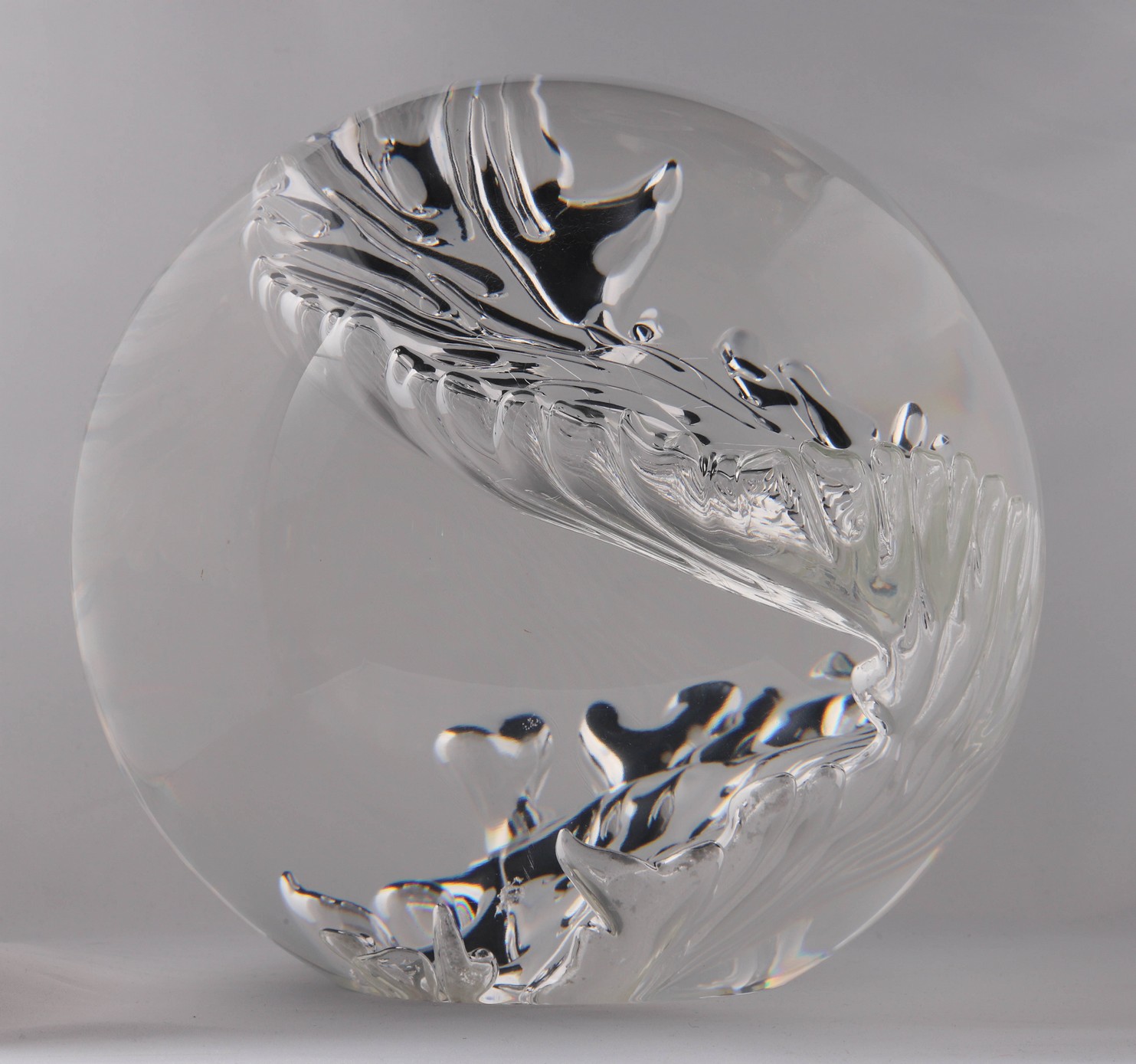Lucite on Acrylic Gazing Ball,
