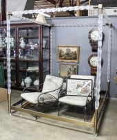 LUCITE & POLISHED BRASS KING S