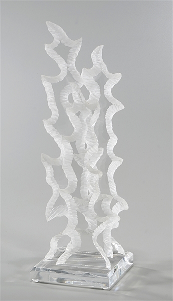Lucite sculpture by Hivo Van