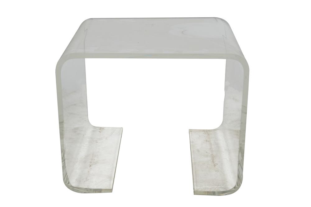 LUCITE SIDE TABLECondition: with