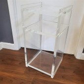 LUCITE SIDE TABLEMid Century M