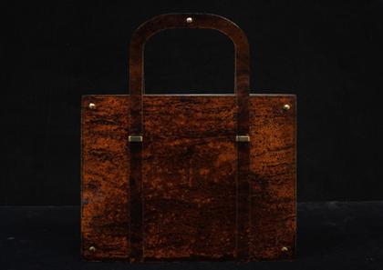 Lucite "tortoise shell" Koret purse