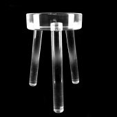 LUCITE TRIPOD PEDESTAL / DISPL