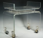 LUCITE VANITY BENCH Modern Des