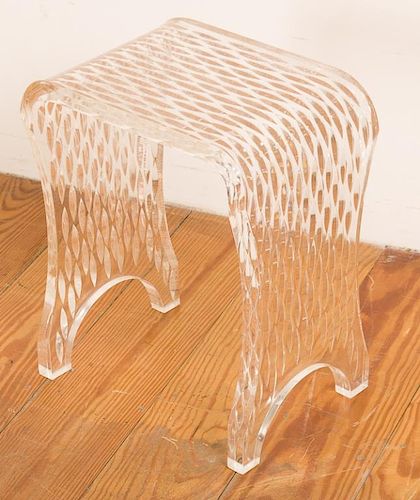 LUCITE WATERFALL TABLEMeasures