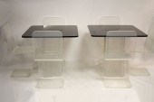 LUCITE/PLEXIGLASS 2 TABLES & 6