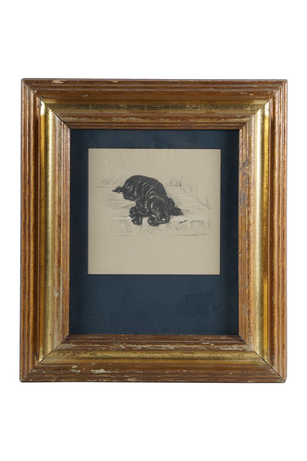 LUCY DAWSON: "DOG RESTING"print