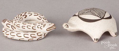 LUCY M. LEWIS, ACOMA INDIAN POTTERY