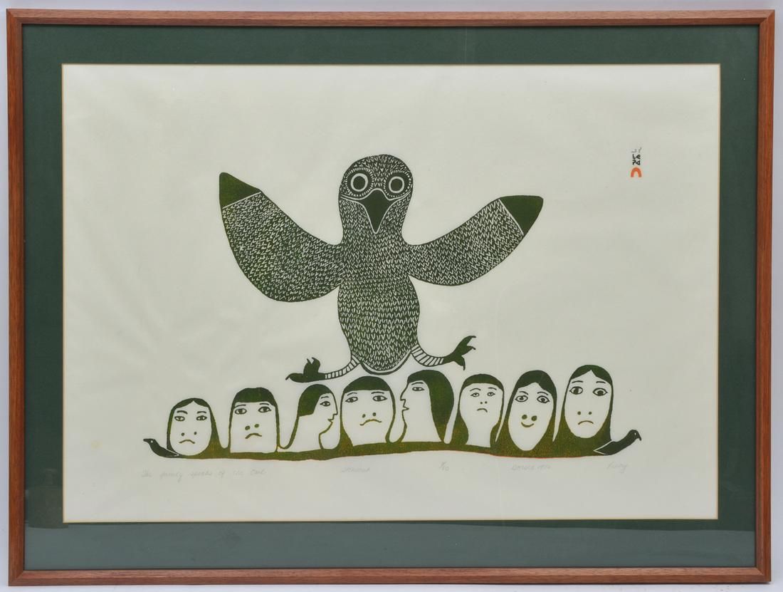 LUCY QINNUAYUAK, INUIT, STONECUT