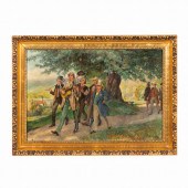 LUDWIG DONNER, FIGURAL OIL ON