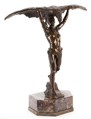 LUDWIG GRAEFNER BRONZE SCULPTURE,