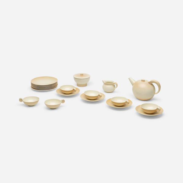 Ludwig König. Art Deco tea service.