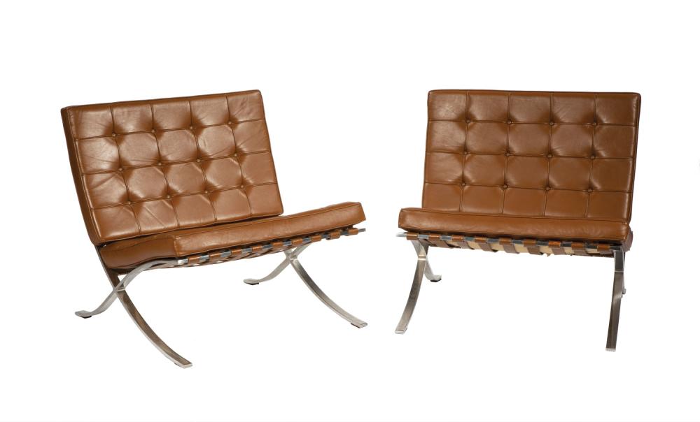 LUDWIG MIES VAN DER ROHE CHAIRSPair
