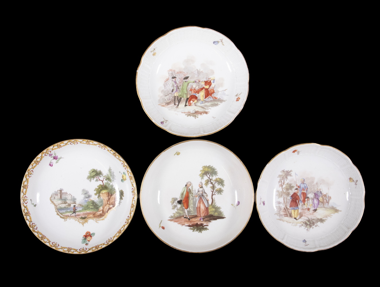 LUDWIGSBURG PORCELAIN PLATES Lot of