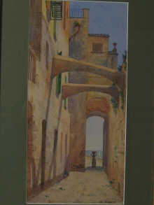 Luigi Allavena. A watercolour of