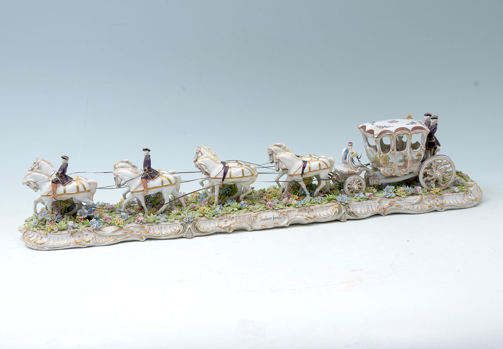 LUIGI FABRIS PORCELAIN HORSE AND