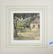 LUIGI KASIMIR COLORED ETCHING.