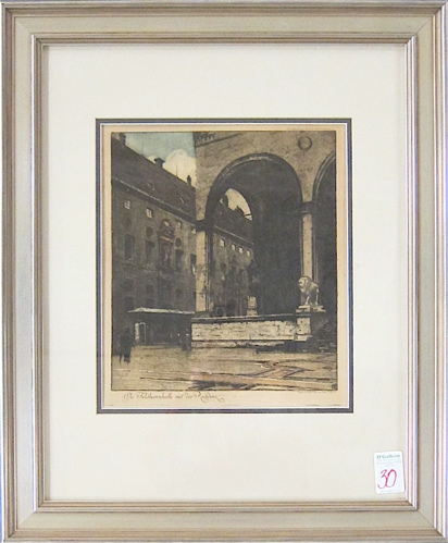 LUIGI KASIMIR ETCHING (Austria