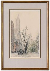 LUIGI KASIMIR NEW YORK ETCHING