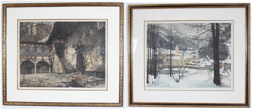 LUIGI KASIMIR TOW ETCHINGS AND