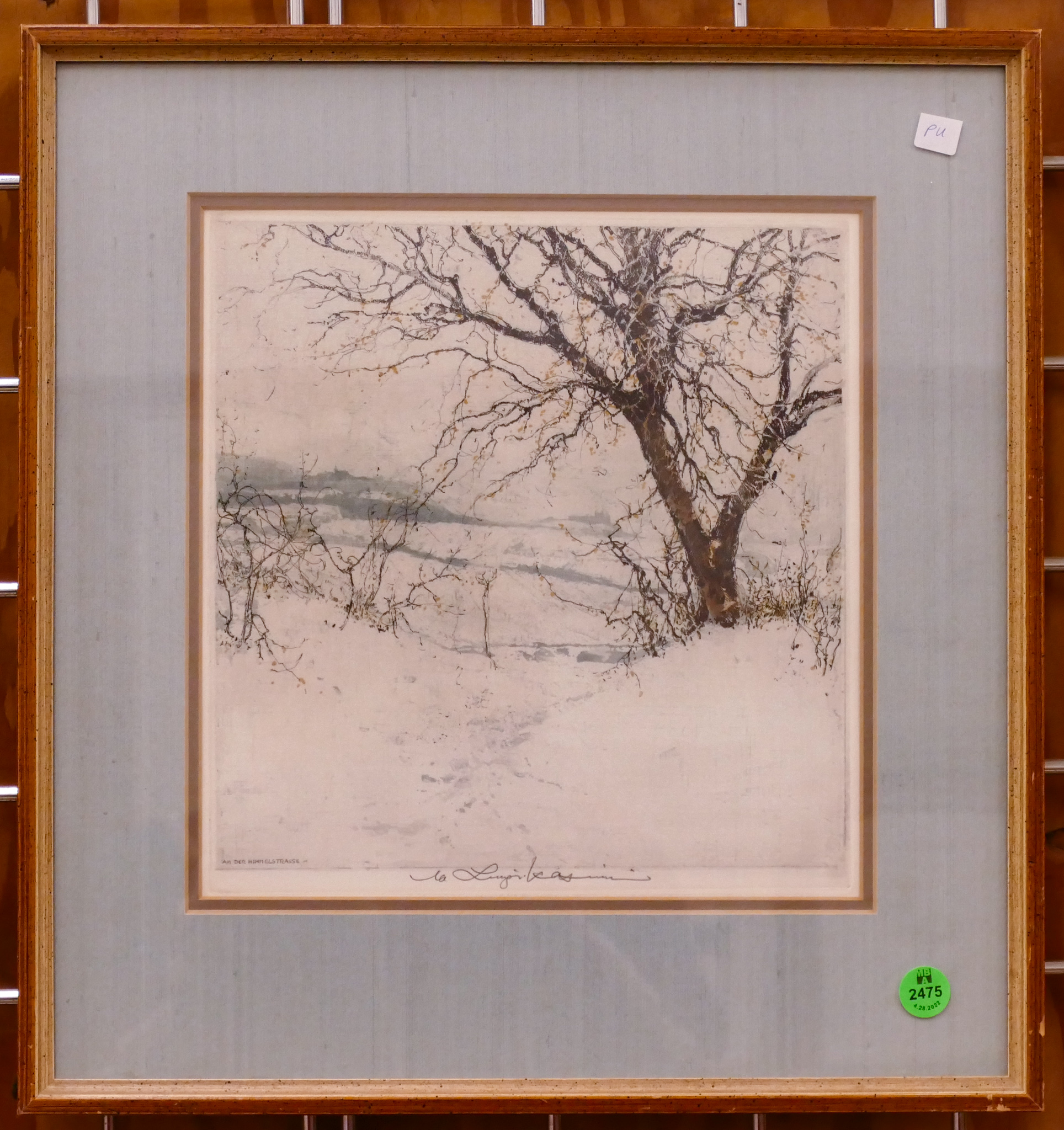 Luigi Kasimir Winter Field Scene