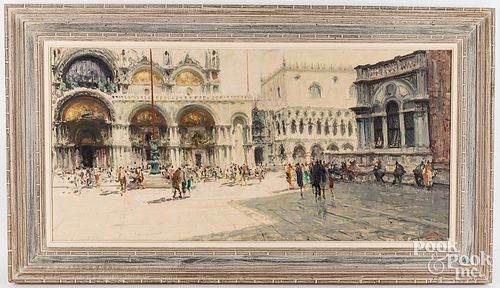 LUIGI PAGAN, OIL ON CANVAS STREET