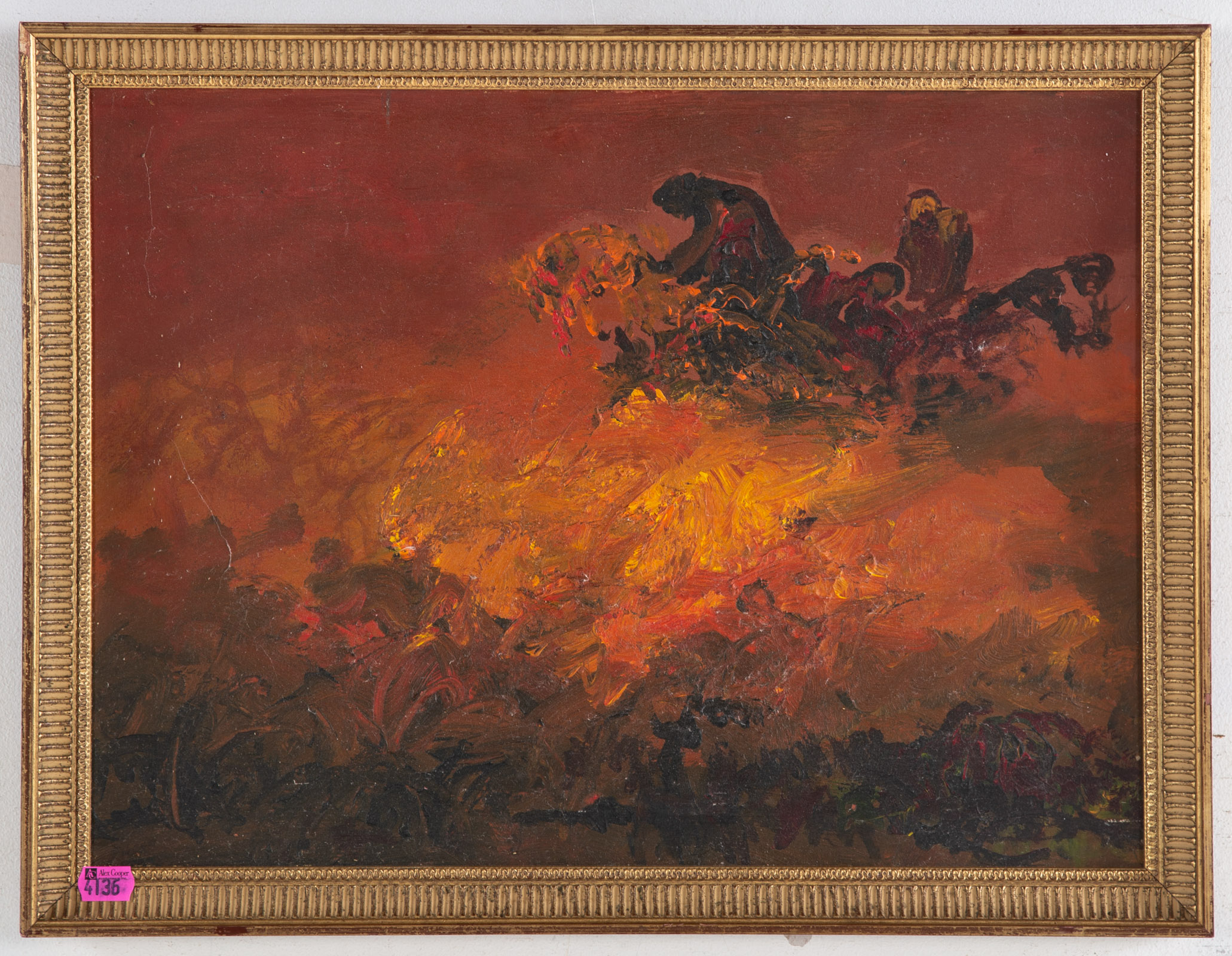 LUIS FILCER. "DRUIVENPLUKKERS," OIL