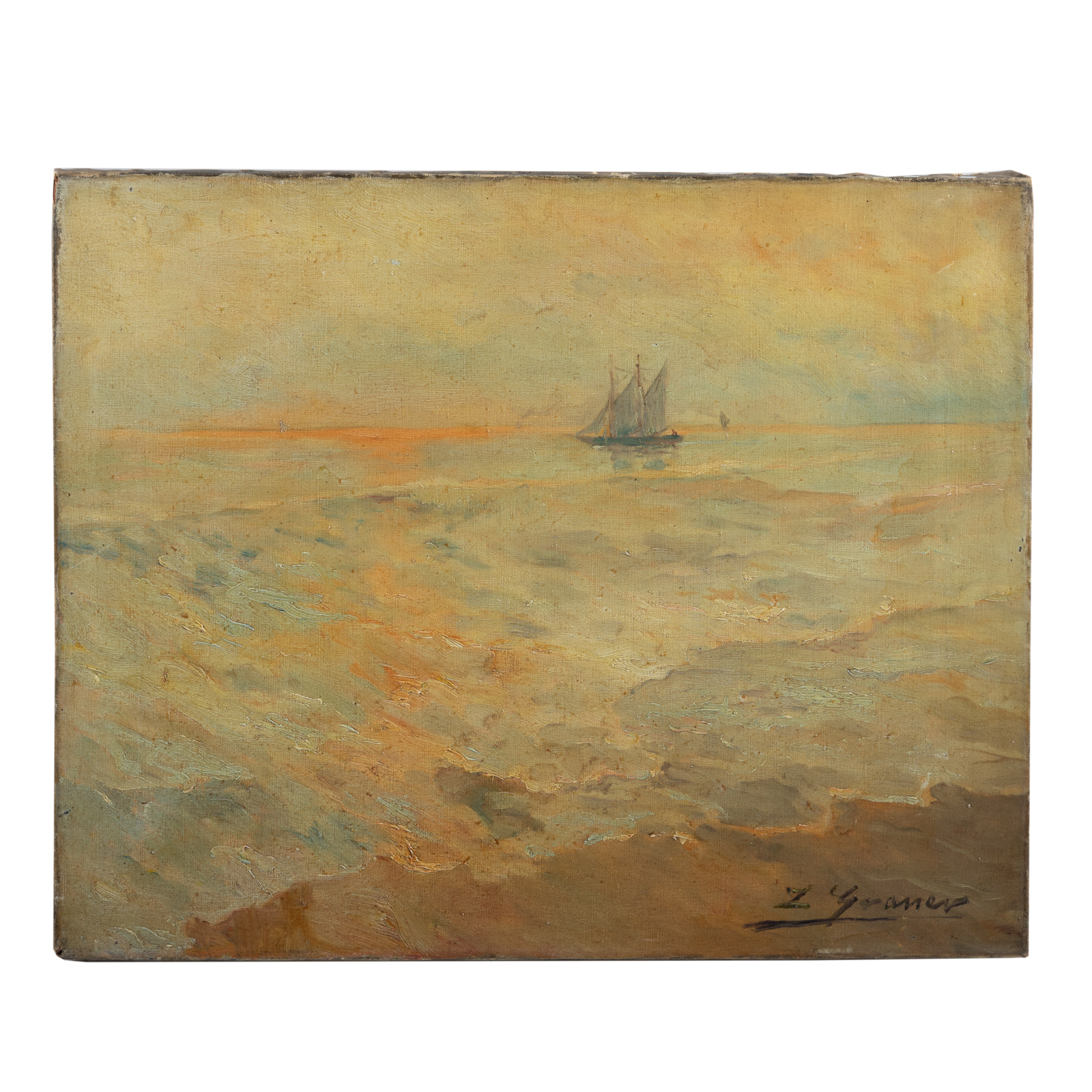 LUIS GRANER ARRUFI. SEASCAPE WITH
