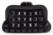 LULU GUINNESS BLACK SATIN EVEN