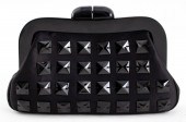 LULU GUINNESS BLACK SATIN EVEN