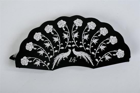 LULU GUINNESS EMBROIDERED BLACK