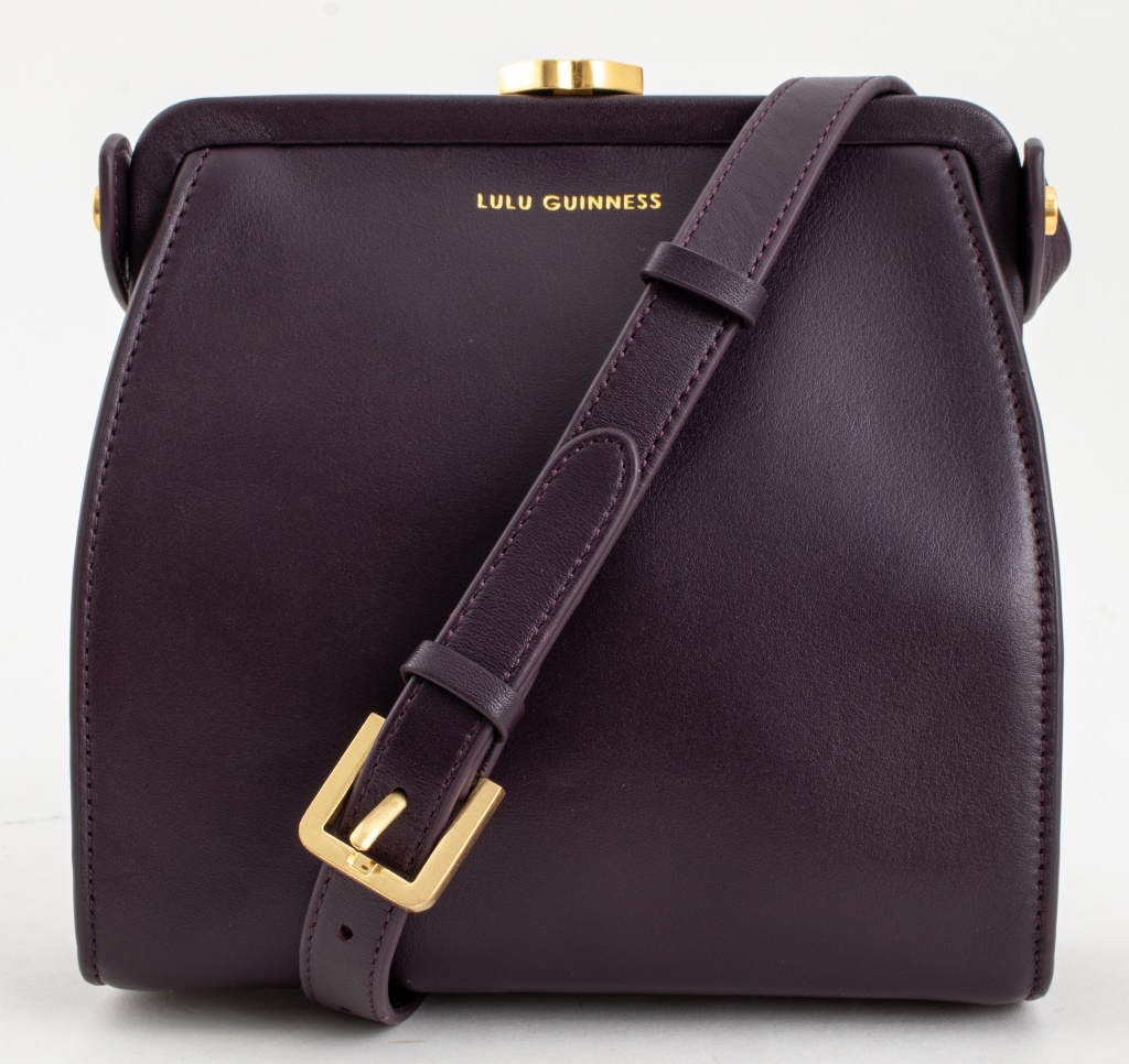 LULU GUINNESS PURPLE LEATHER
