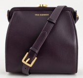LULU GUINNESS PURPLE LEATHER S
